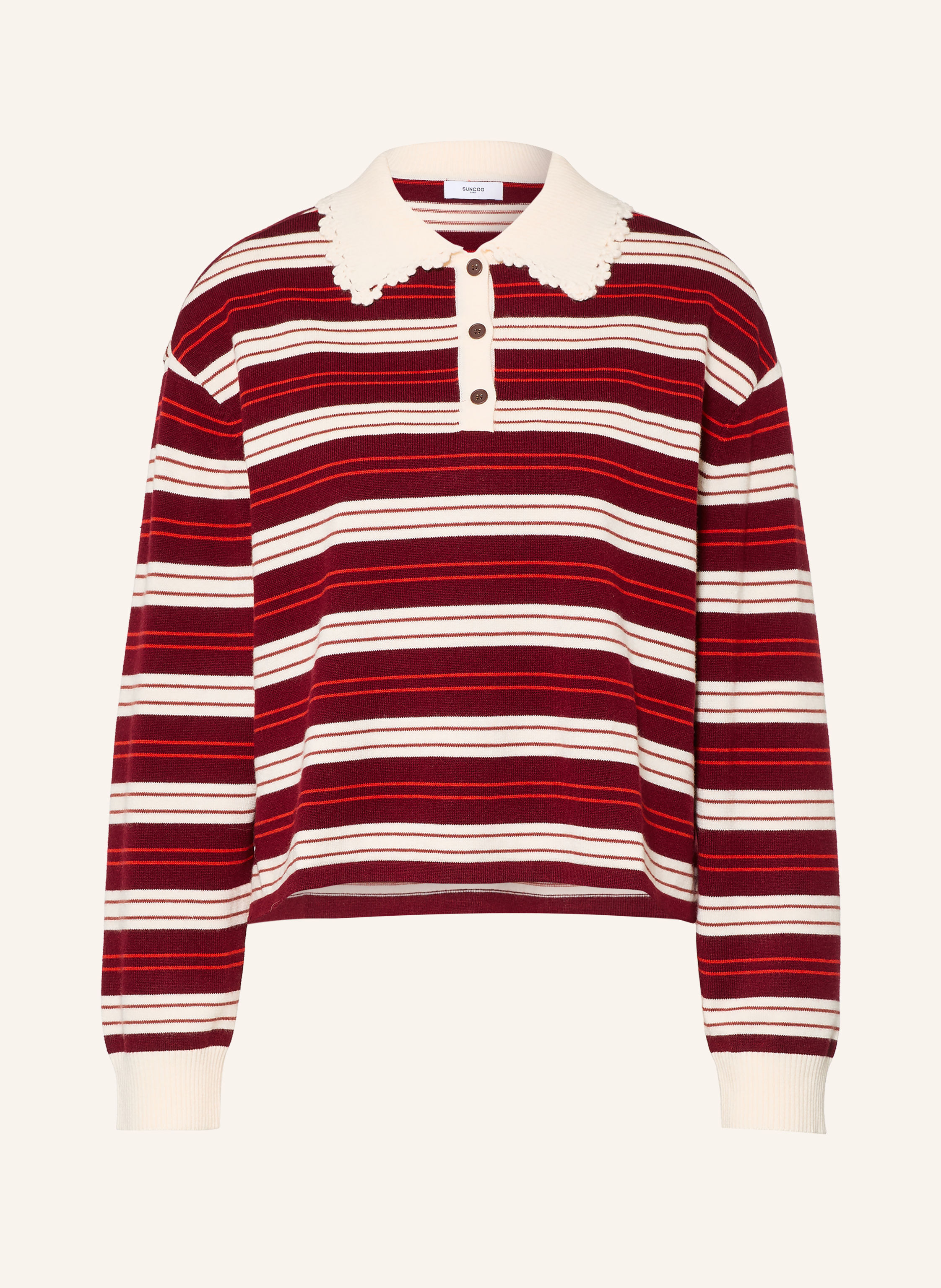 SUNCOO Strick-Poloshirt PREGO