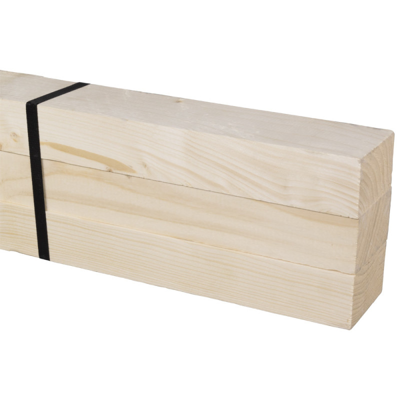 Bois brut 210 x 7,4 x 4,6 cm 3 pièces