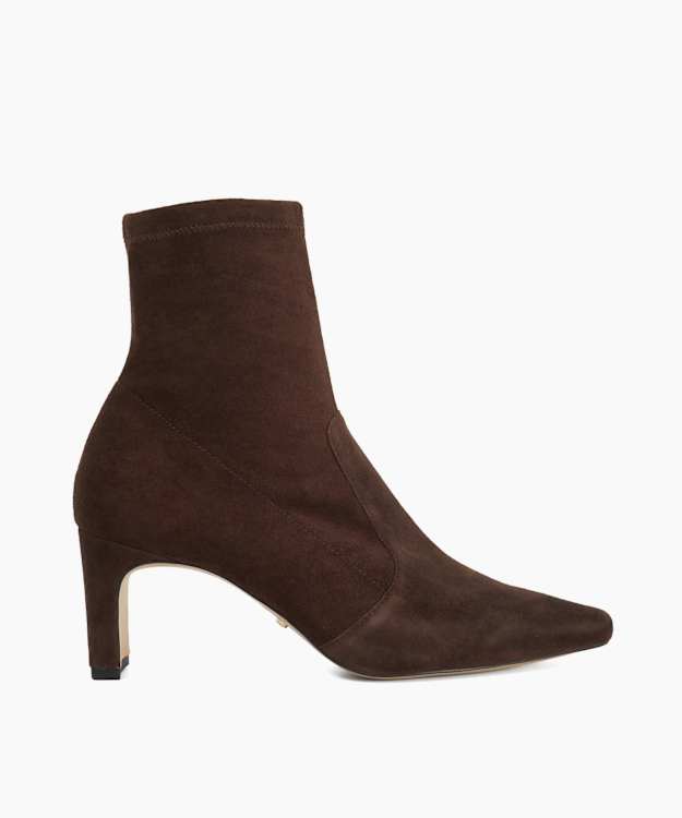Olexa Brown - Block-Heeled Ankle Boots