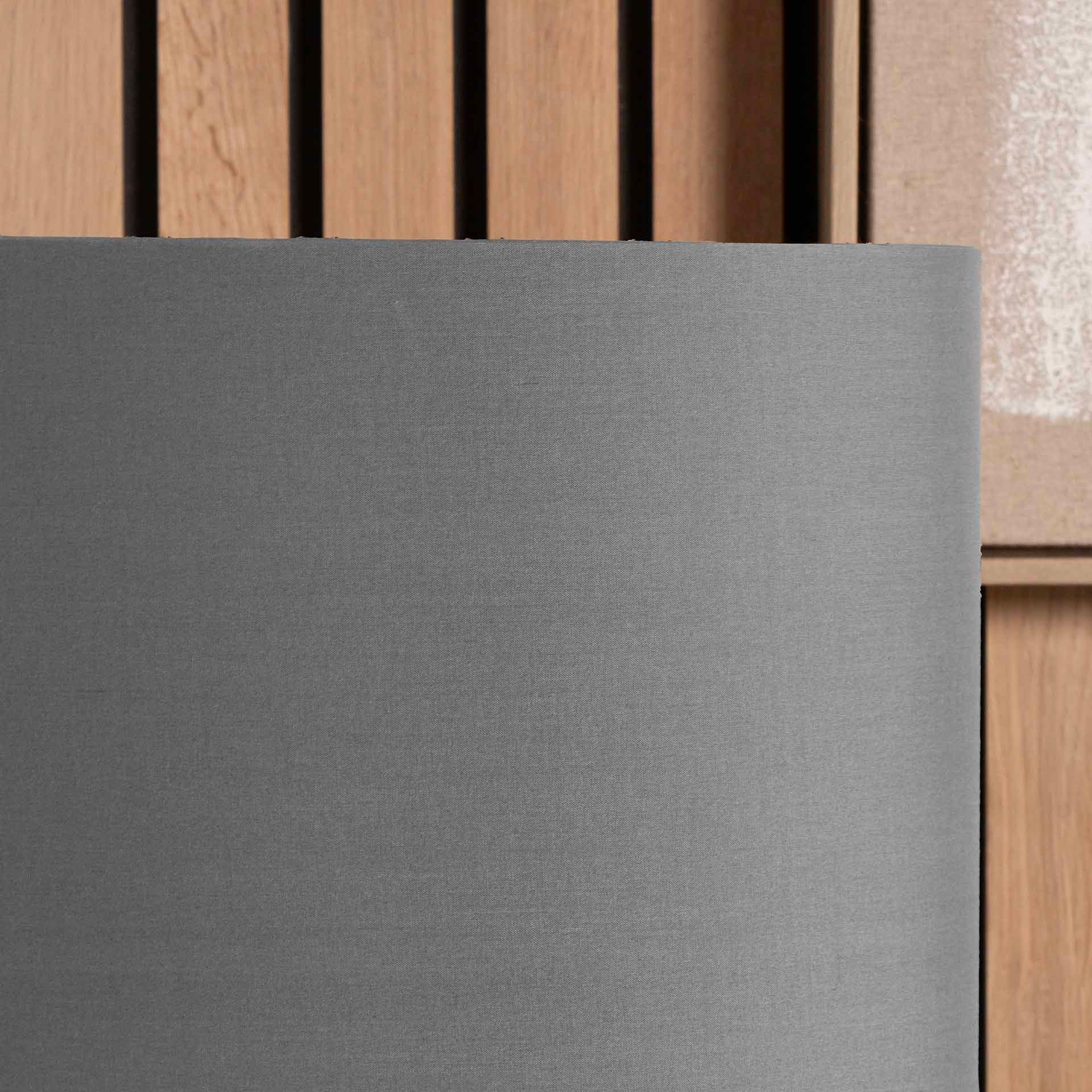 Ruma Grey Oval Poly Cotton Lamp Shade for Table Lamps