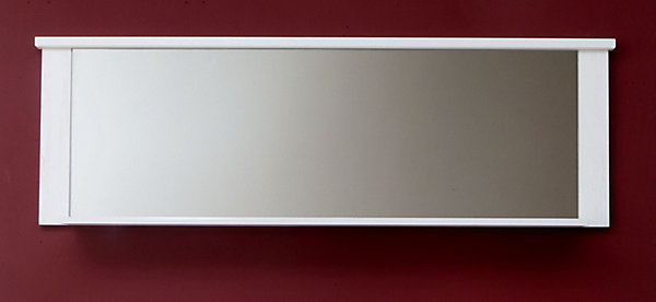GEORGIA - Miroir mural avec tablette mélaminé. L-H-P: 197x63x18 cm