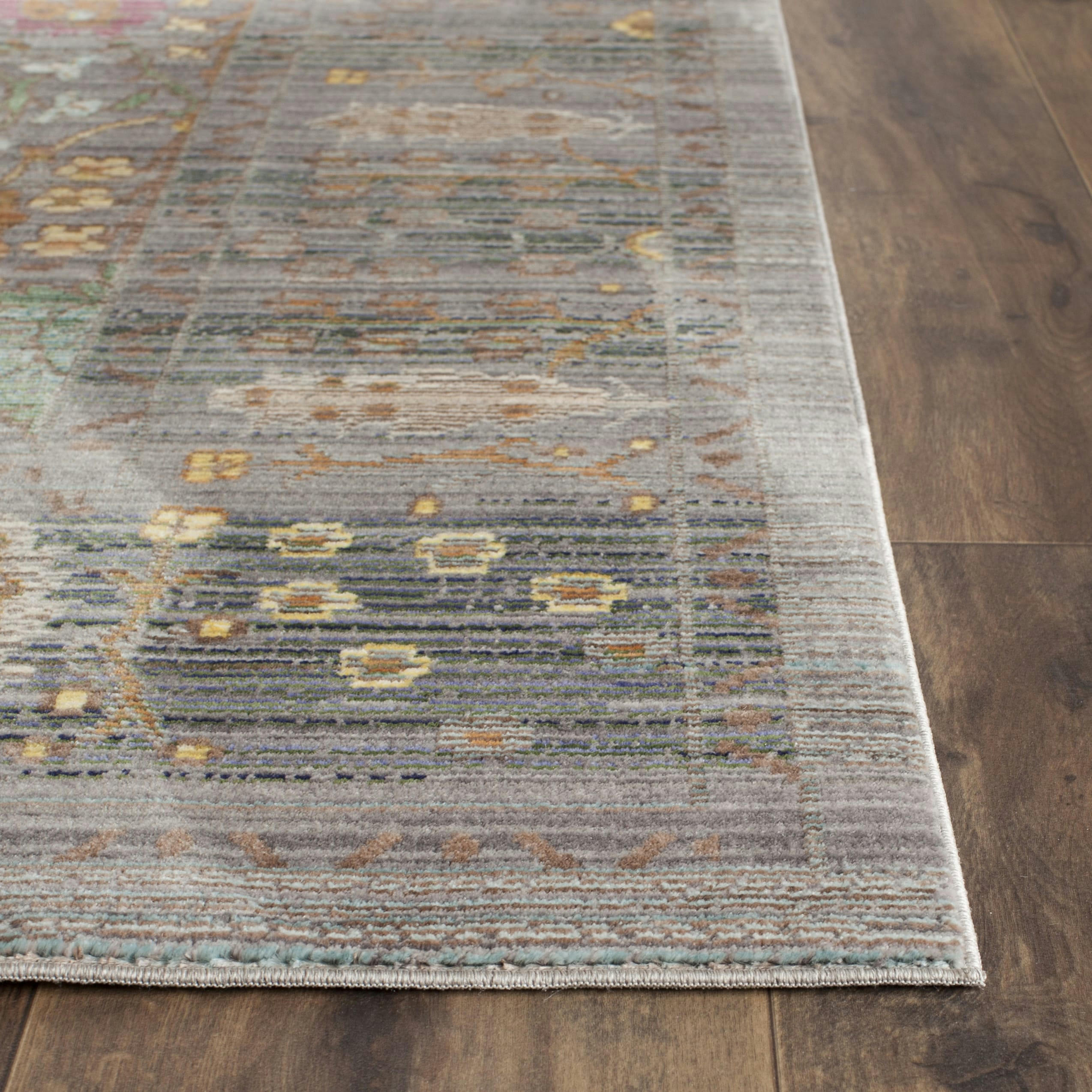 VALENCIA - Tapis de salon interieur en gris & multicolore, 122 x 183 cm