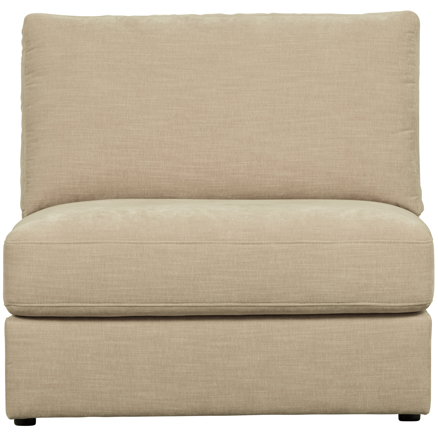vtwonen 1-zits bank element zonder arm Family - Polyster - Zand - 85x90x98