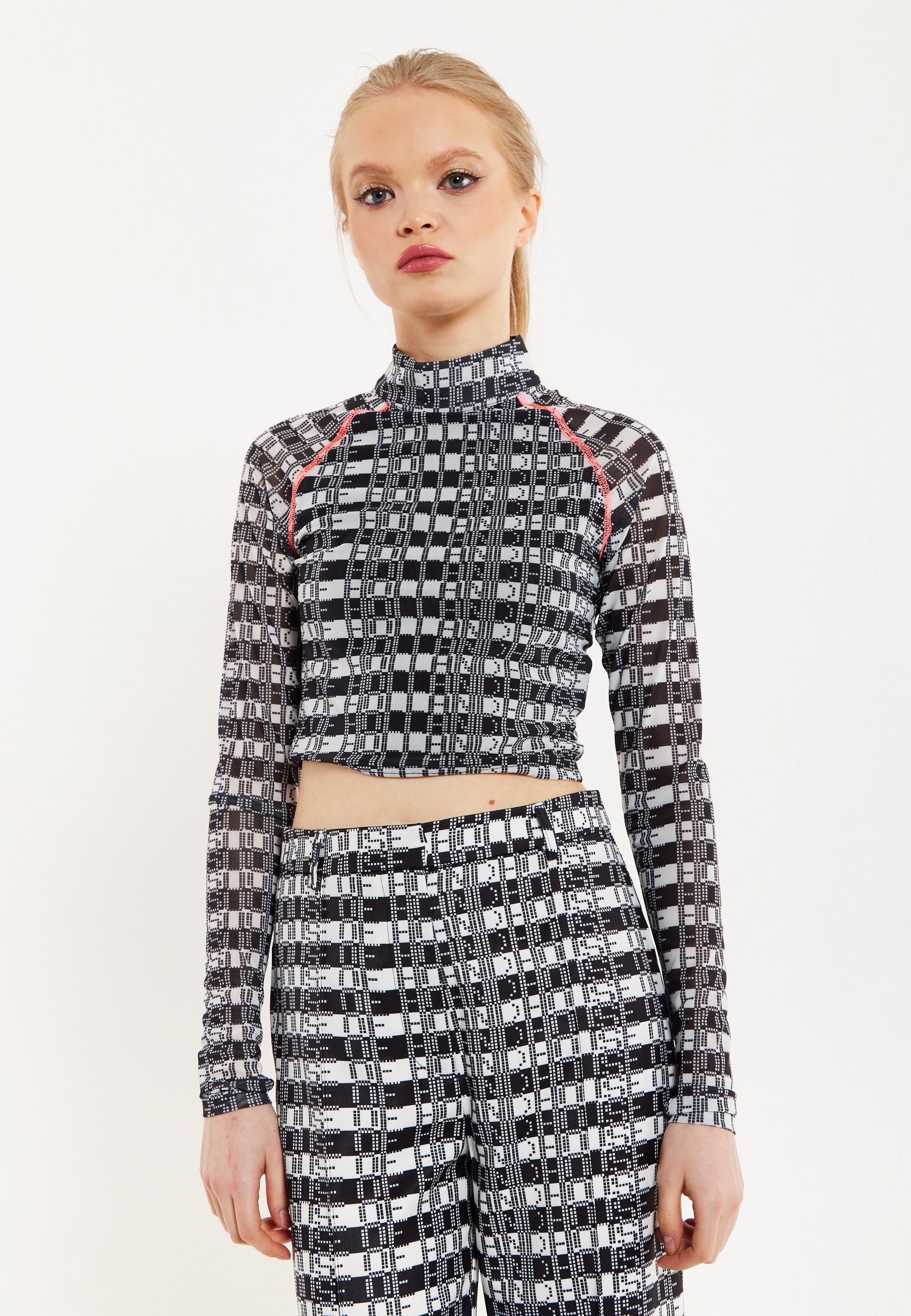 House of Holland Black And White Top
