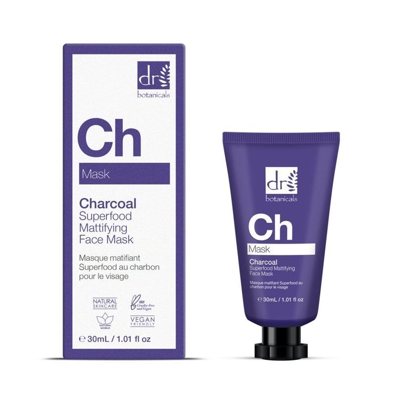 Dr. Botanicals Advanced Charcoal Superfood Anti-Ageing Mattifying Face Mask 30ml