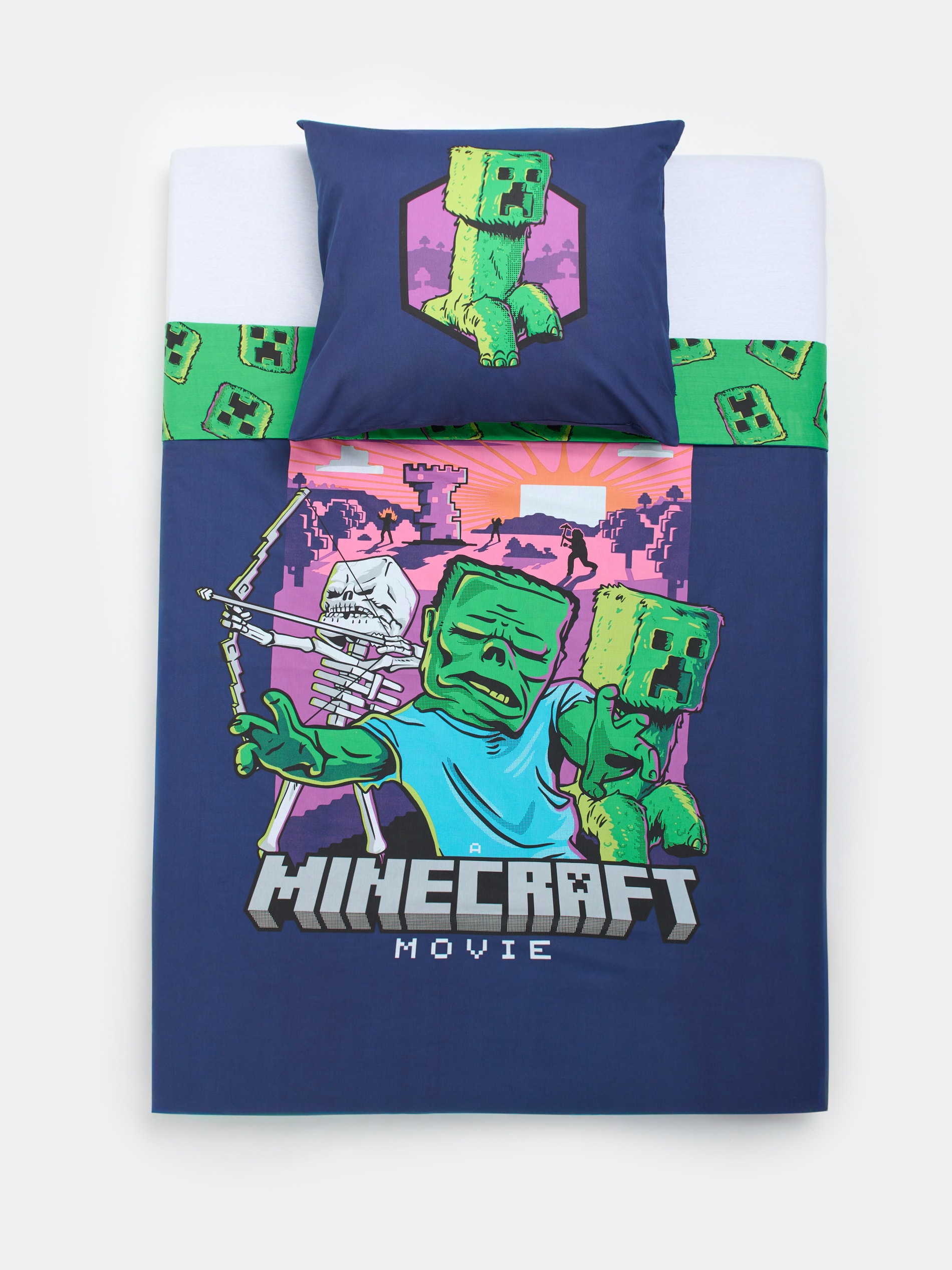 Komplet dwustronnej pościeli Minecraft