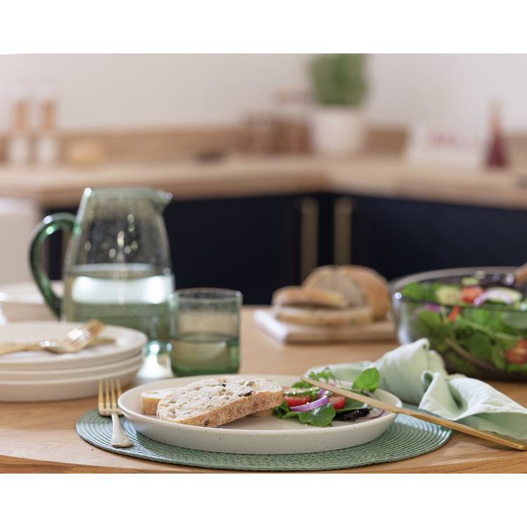 Habitat Addison 4 Piece Stoneware Dinner Plate - White