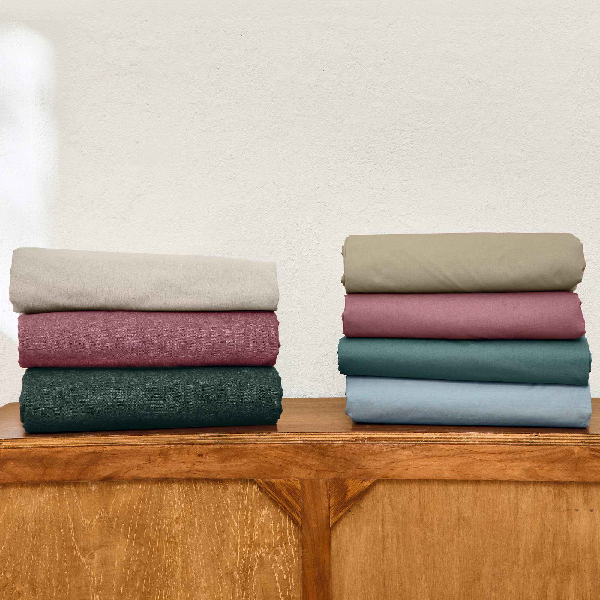 Pack édredon   housse flanelle tissé-teintNuage flanelle