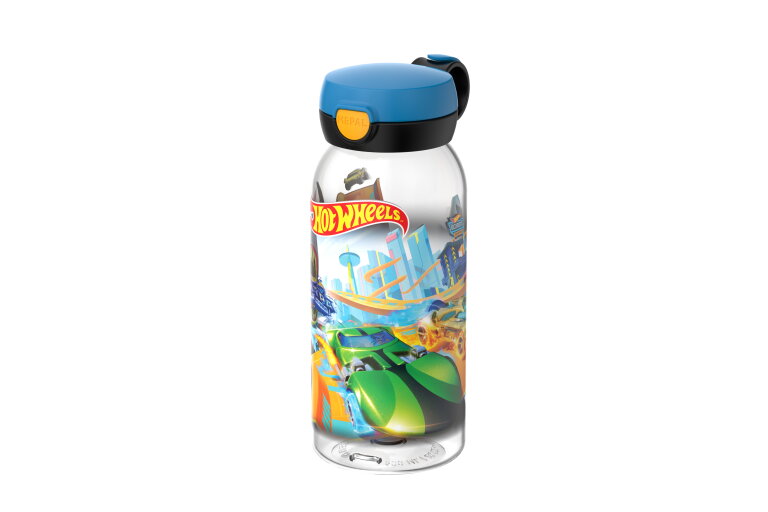 Campus drinkfles met flipdop 600 ml - Hot Wheels