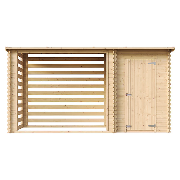 Abri de jardin   Chalet pour vélos - 348 x 146 cm - 2,54 m2 1,1 m2 - M205 - Timbela