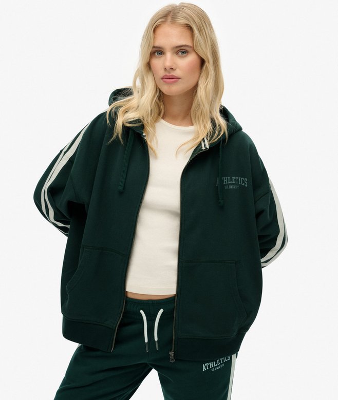 Athletic Essentials Relaxed Zip Hoodie