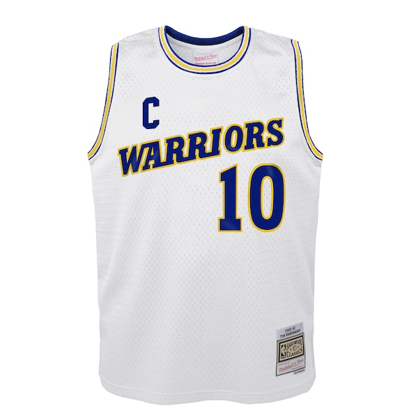 Tim Hardaway Golden State Warriors  Youth 1990-91 Hardwood Classics Swingman Throwback Home Jersey - White