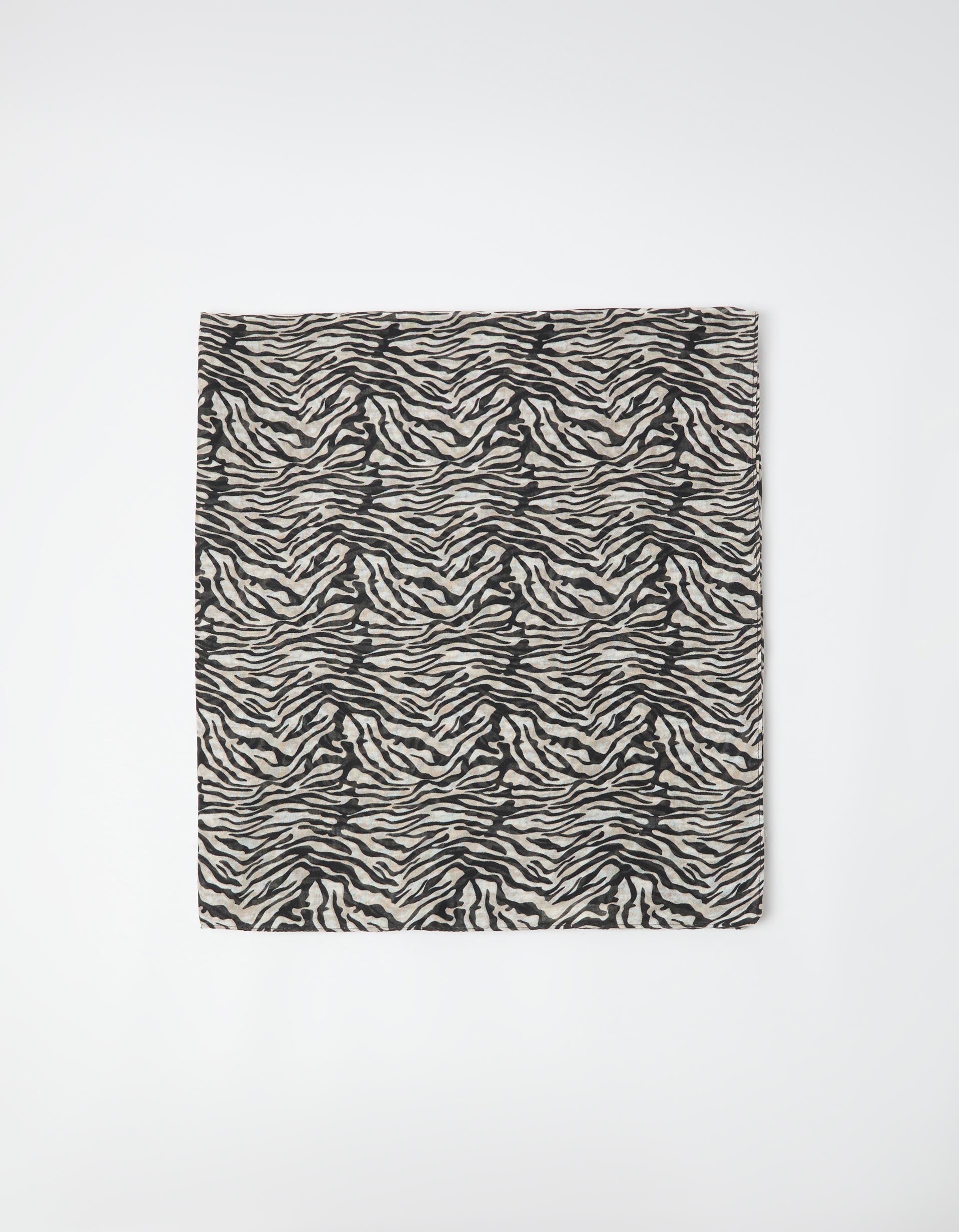 Lenço Animal Print, Mulher, Preto