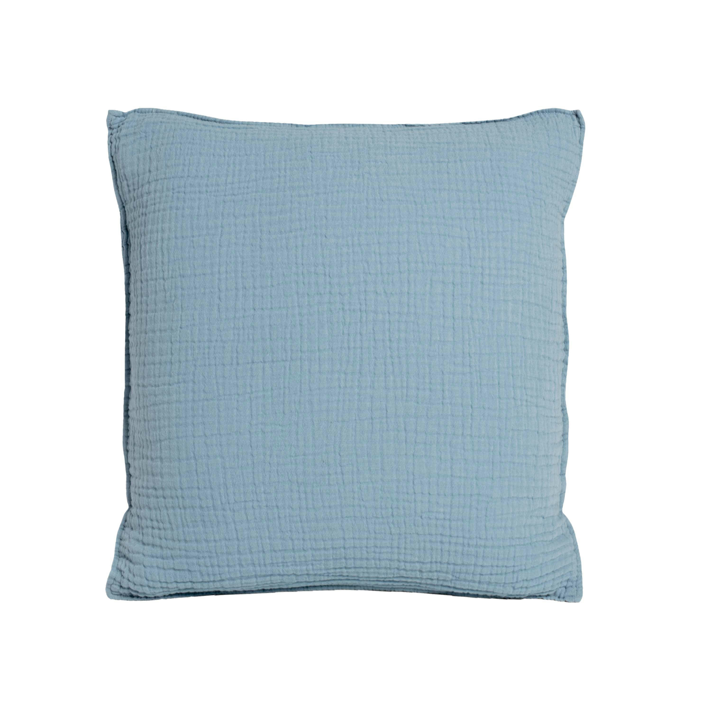 SIMPLEMENT GAUFRÉ - Taie d'oreiller en gaze de coton 65x65cm Orage