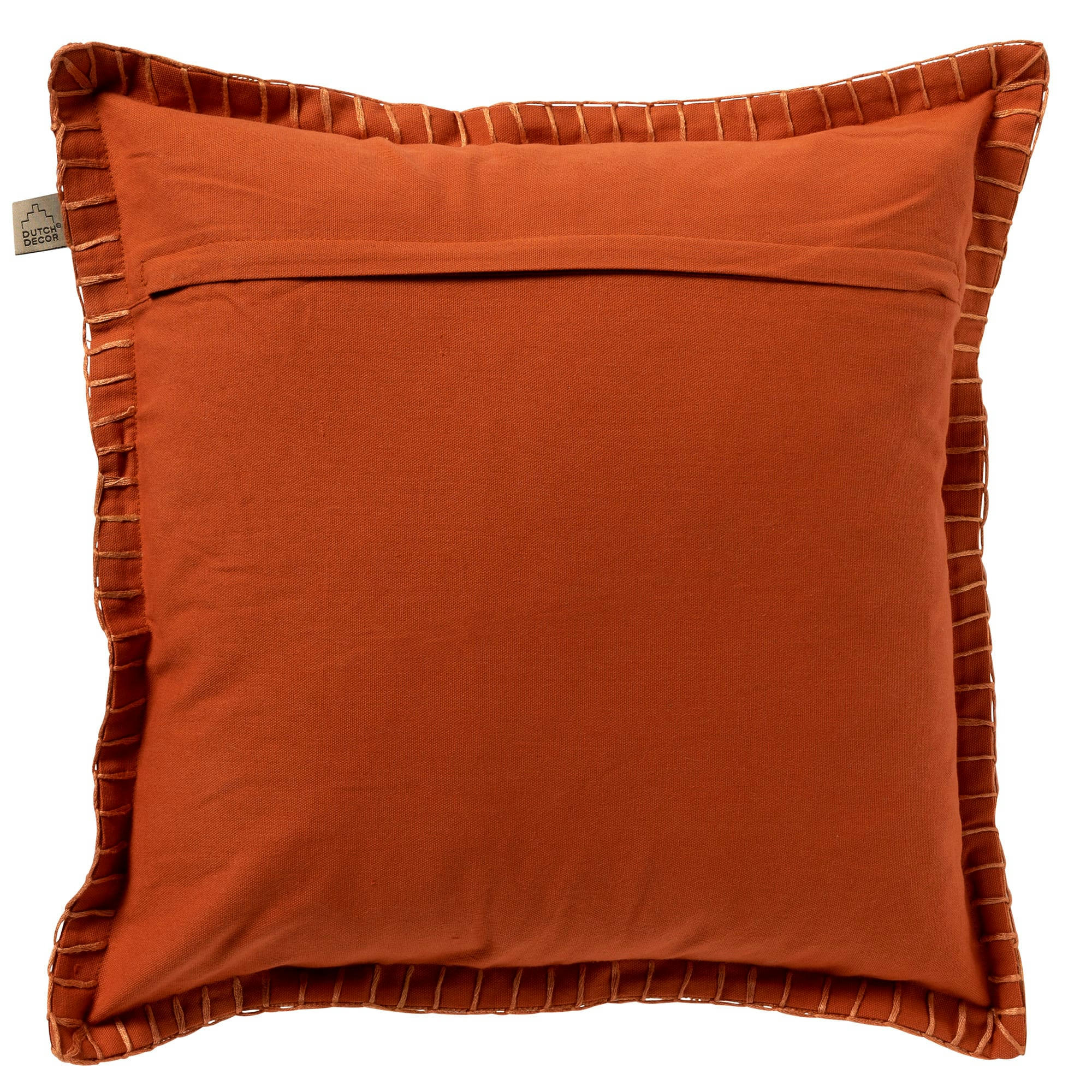 REBEL - Coussin - orange en velours 45x45 cm uni
