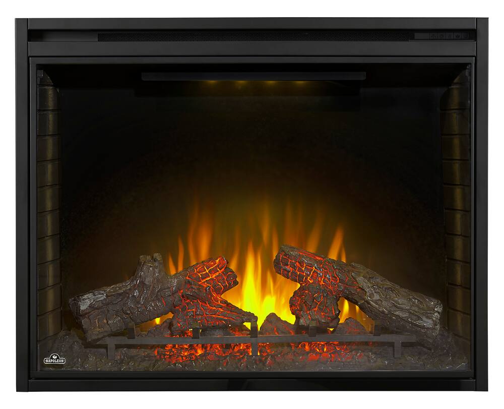 Napoleon Built-In Ascent Electric Fireplace Insert , 40-in, 2800W, Includes Remote Control, Black