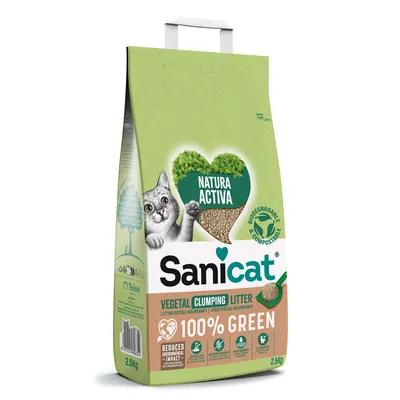 Sanicat Natura Activa 100% Green Clumping Cat Litter