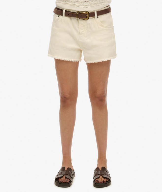 Mid Rise Denim Hot Shorts