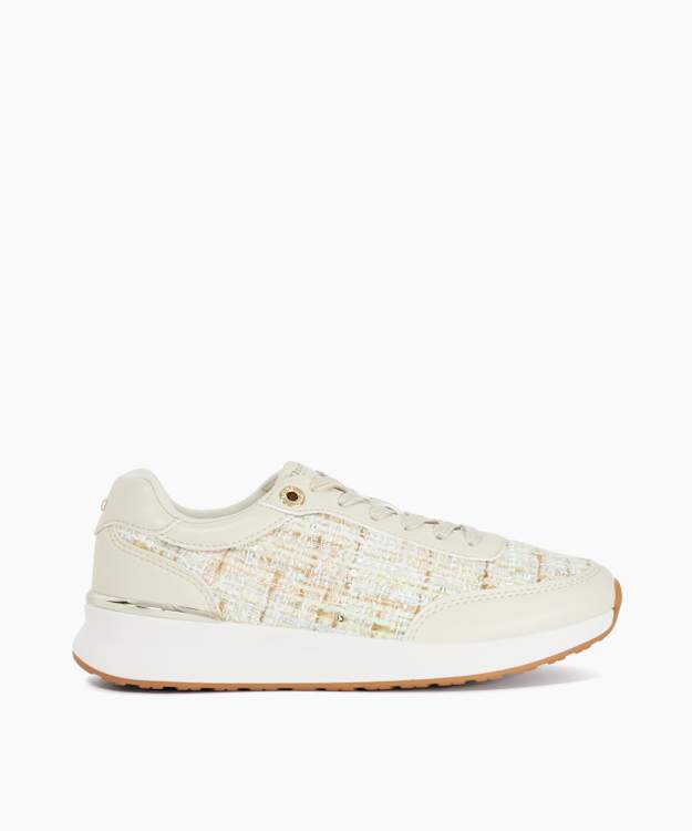 Evalynn Green - Boucle Lace-Up Trainers