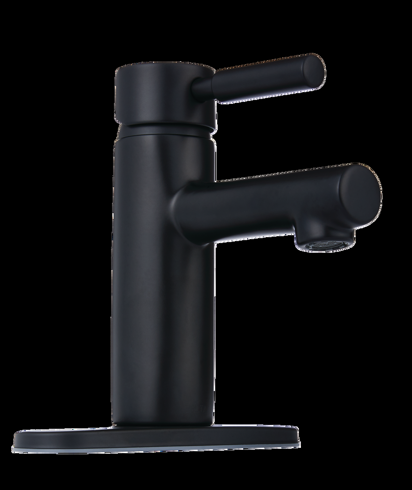 Delta Faucet Struct Single Handle Single Hole 4-in Centerset Bathroom Sink Faucet, WaterSense® Certified, Matte Black