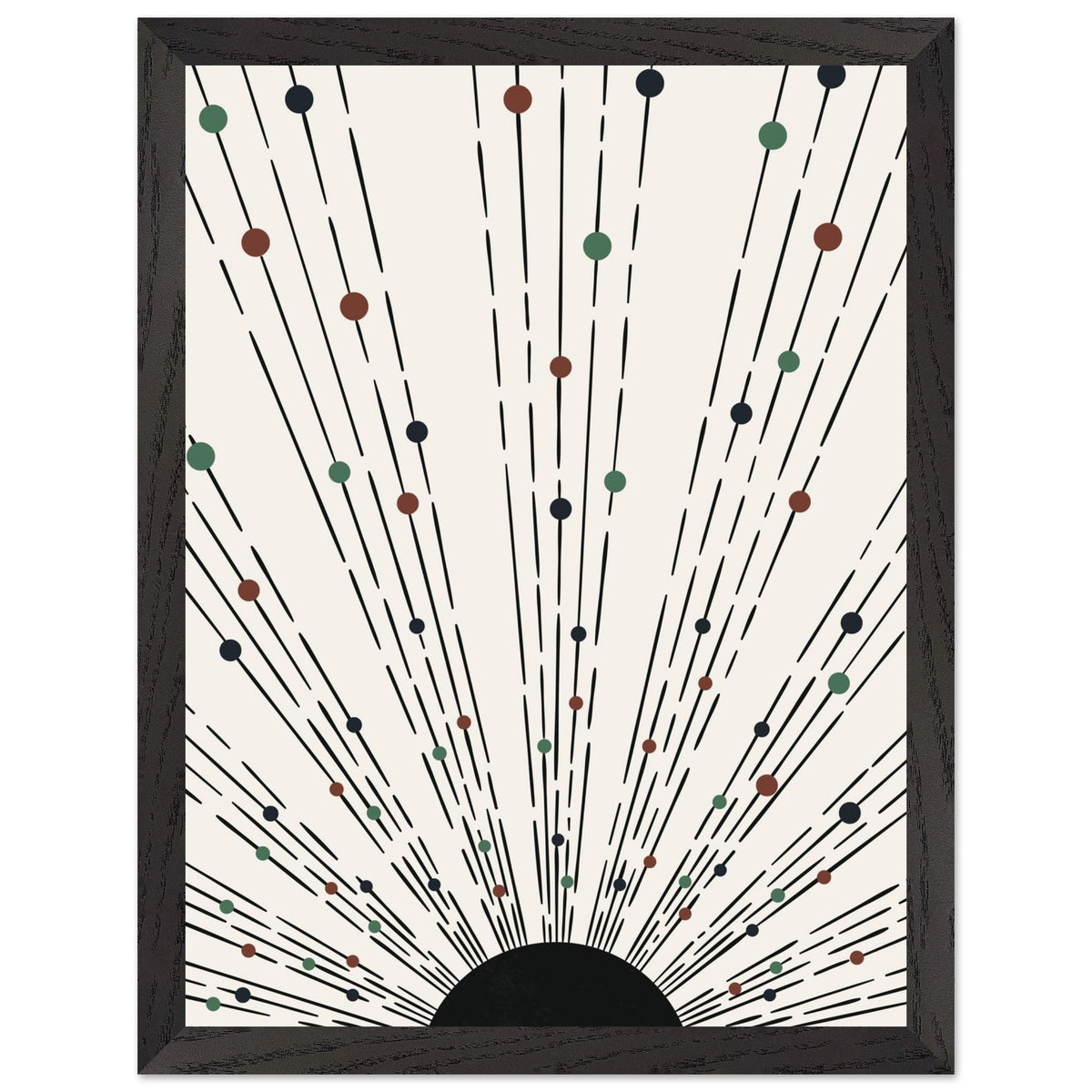 Artfulprints Poster met Lijst Boho wall art - Boho arches II  - 30x40 cm - Meerkleurig