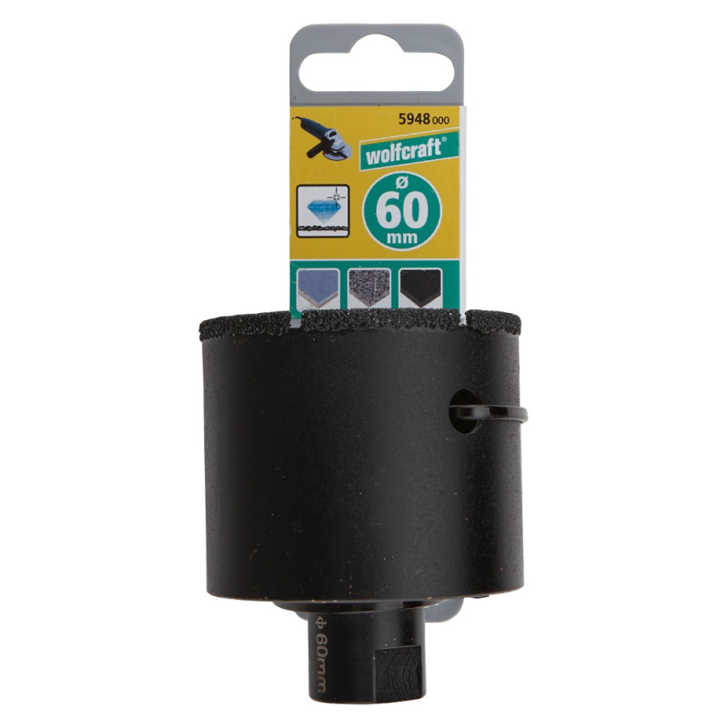 Trépan de meuleuse pour carrelage Ø 60 mm WOLFCRAFT