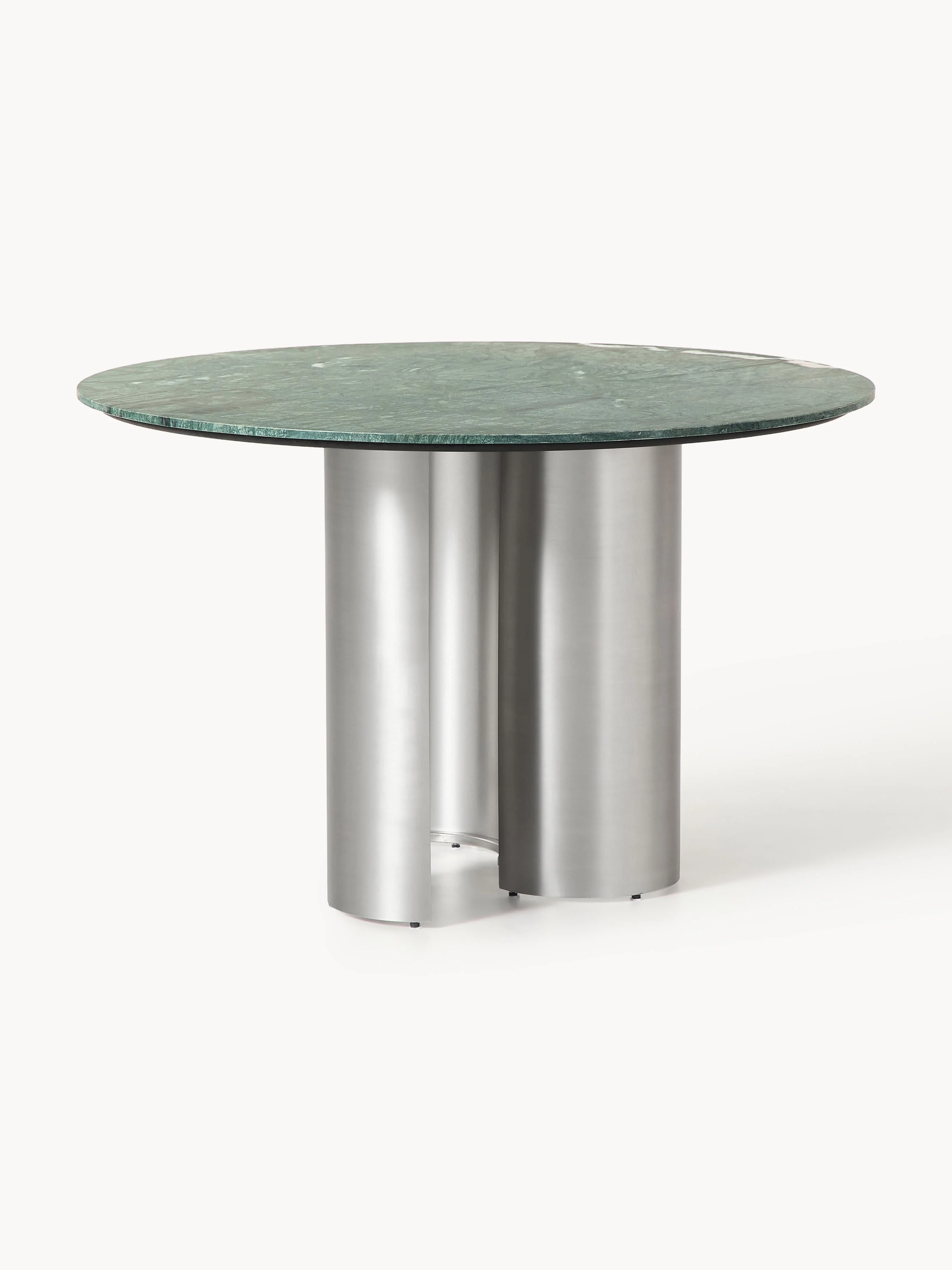 Runder Esstisch Noam mit Marmor-Tischplatte, Ø 120 cm