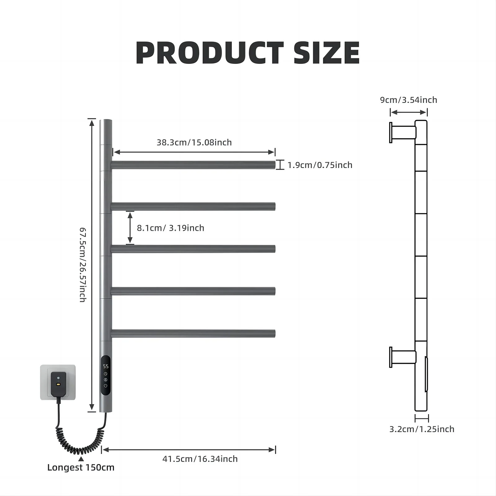 Heated Towel Racks for Bathroom