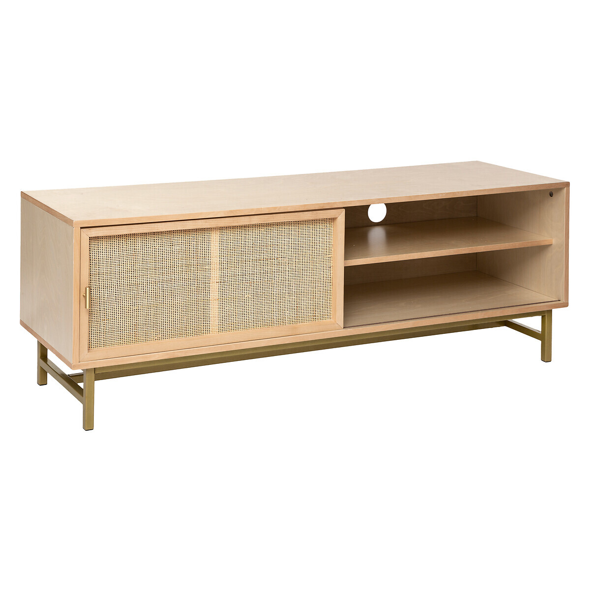 TV stand "Rayo" Birch and mahogany, 50x140 cm