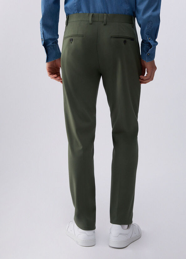 Pantaloni chino in jersey