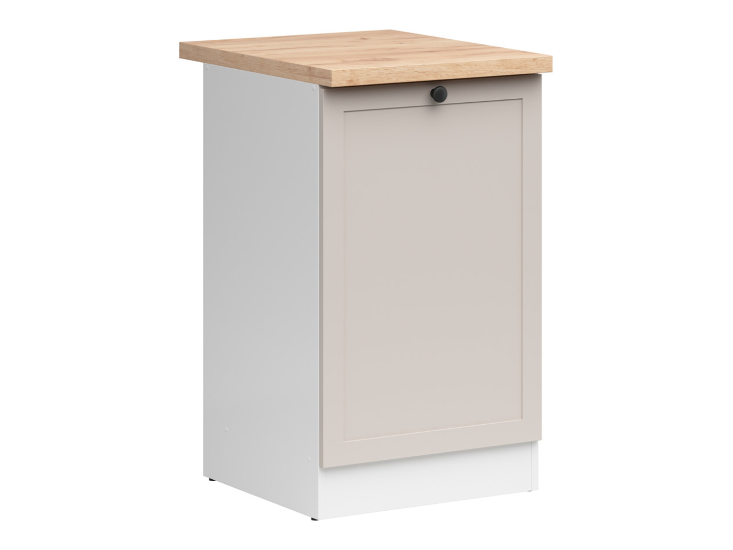 Szafka kuchenna dolna Junona Line 50 cm lewa z blatem biały/uni kaszmir