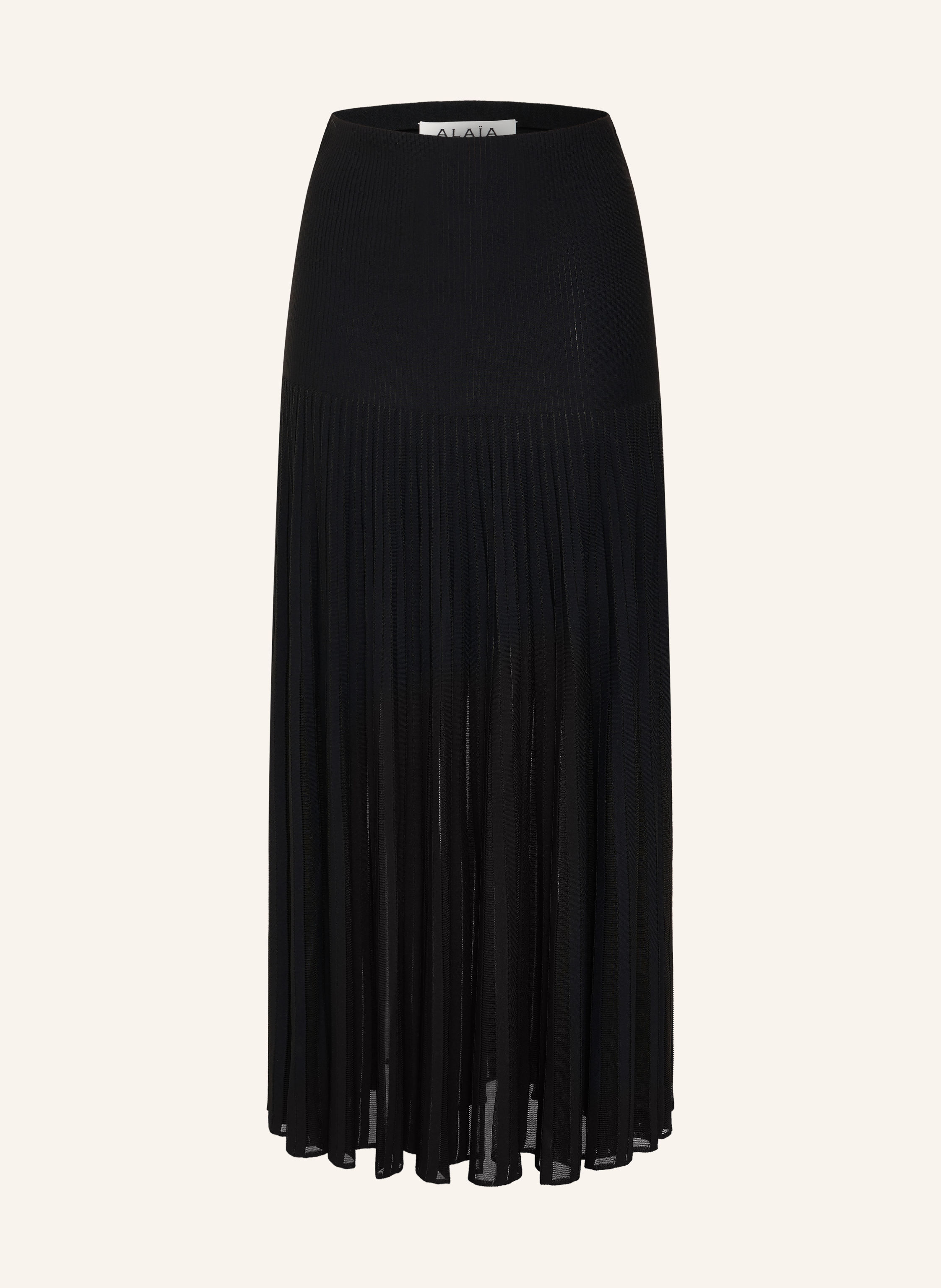 ALAÏA Strickrock mit Plissees