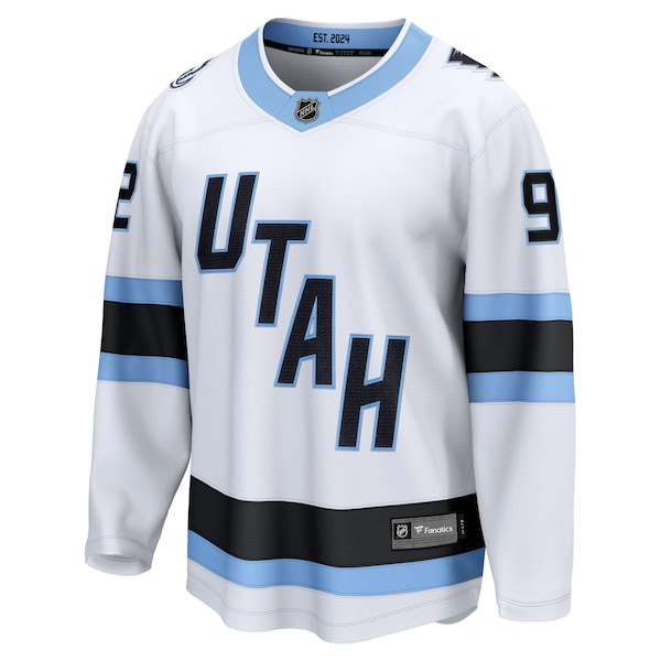 Logan Cooley Utah Mammoth  Away Breakaway Player Jersey - White