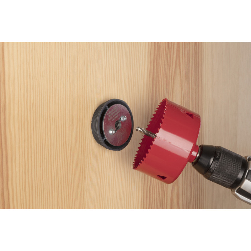 Guide de perçage pour scie cloche Ø 46 - 62 mm WOLFCRAFT