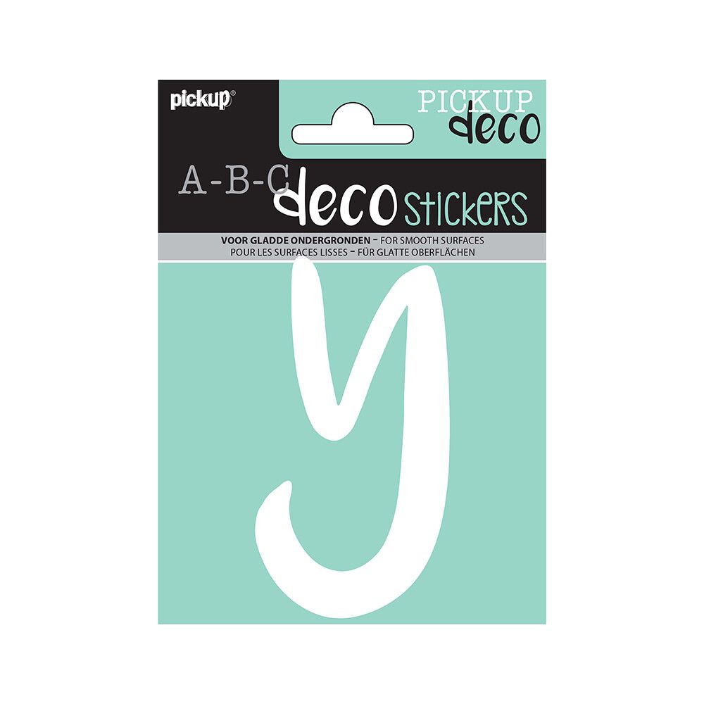 BOKSTAVER PICKUP Y ABC DECO ZOË 110 MM Y HVIT