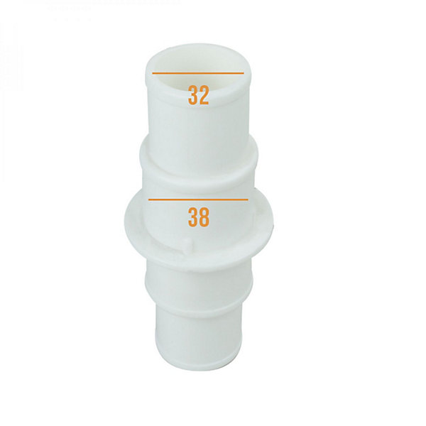 Liaison, raccord 32/32, 38/38, 32/38 pour tuyau flottant de pisicne - Blanc - Linxor