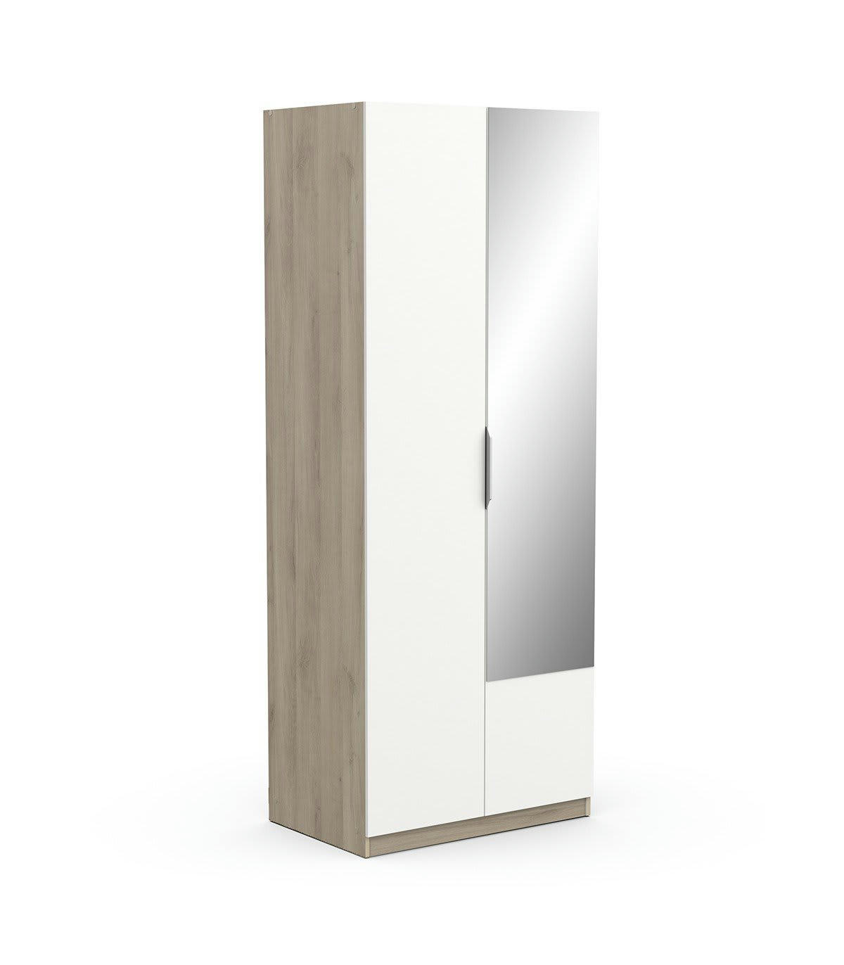 GHOST - Armoire 2 portes et miroir - L79,4 cm