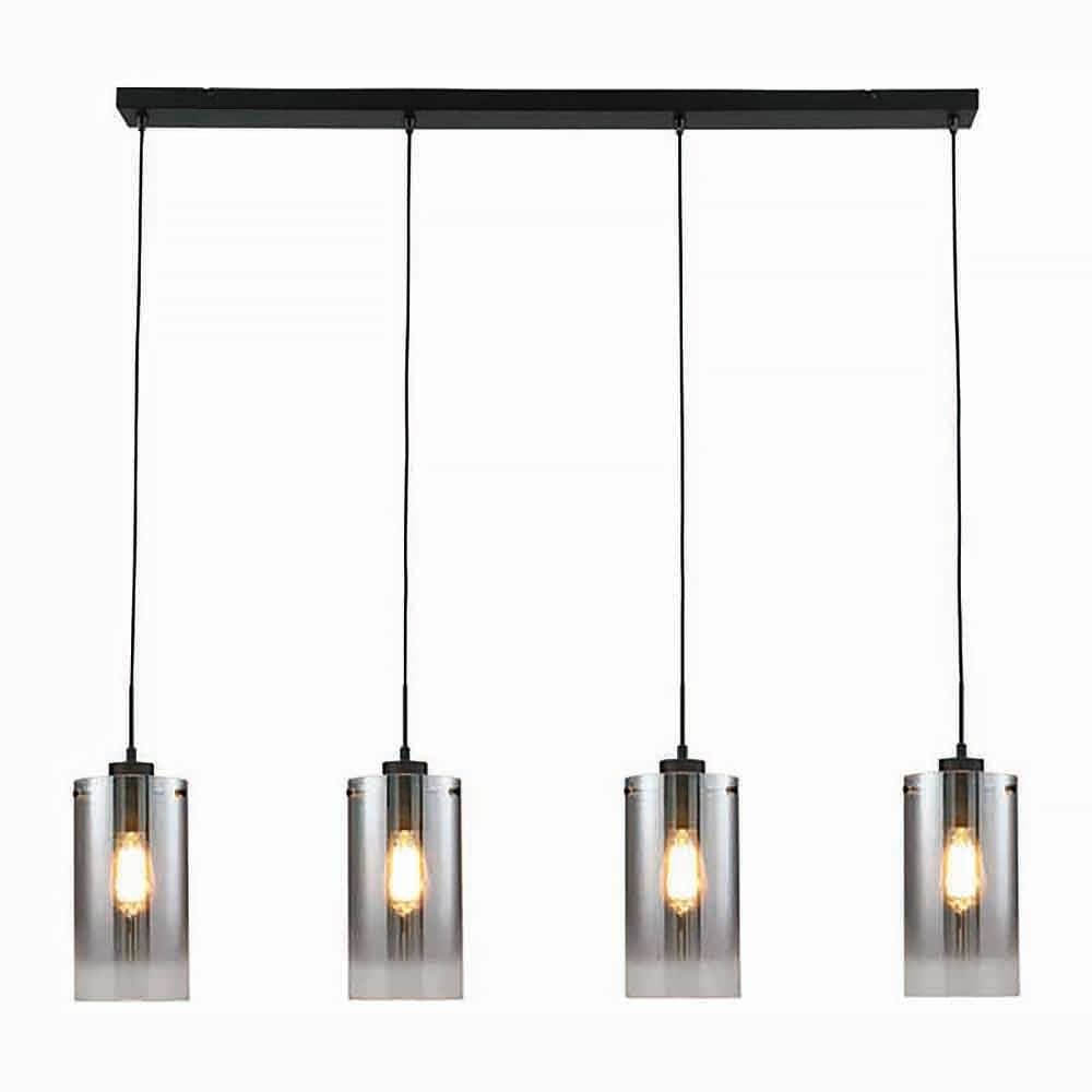 Freelight hanglamp Ventotto - 4 lichts - 120 x 165  cm - zwart