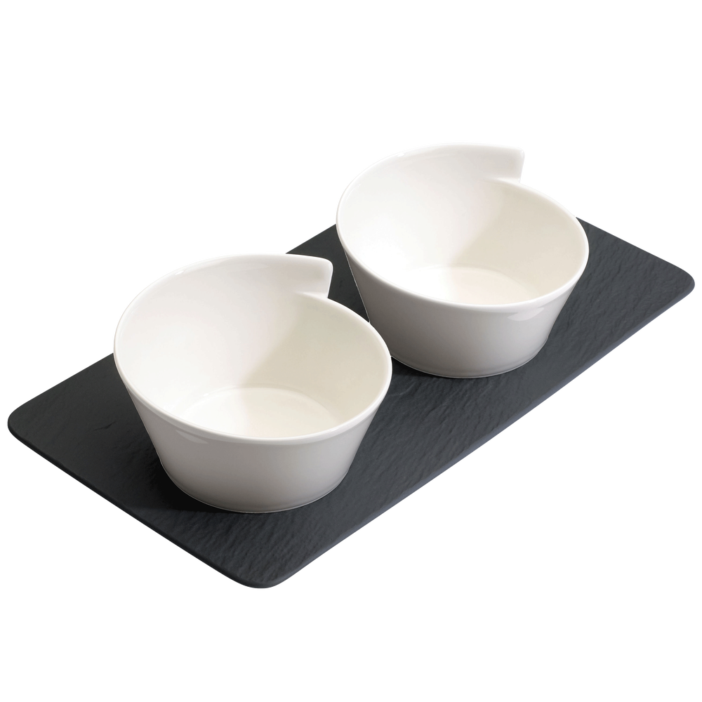 NewWave Bowl set - White, Premium Porcelain