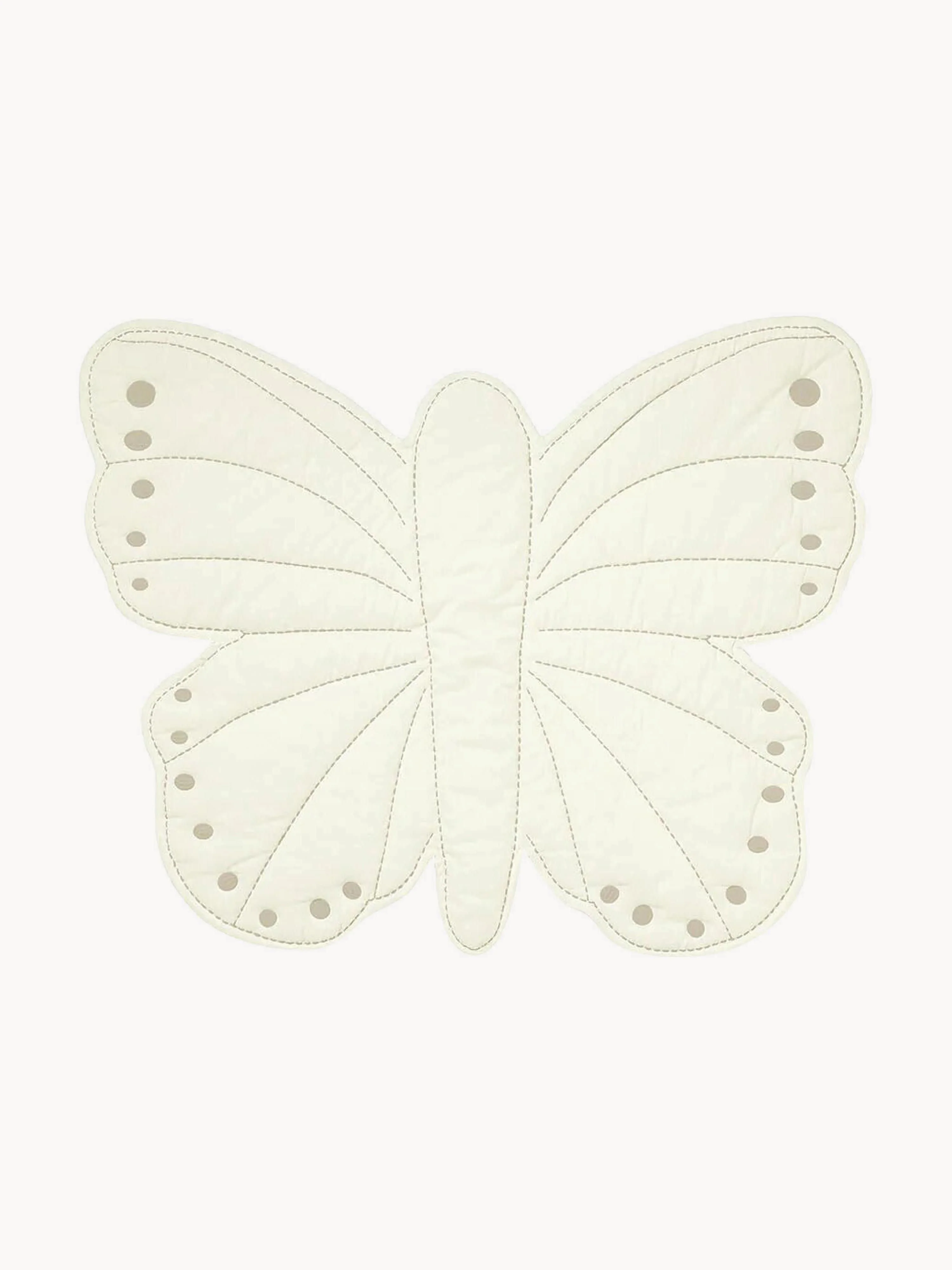Wattierte Spieldecke Butterfly aus Bio-Baumwolle