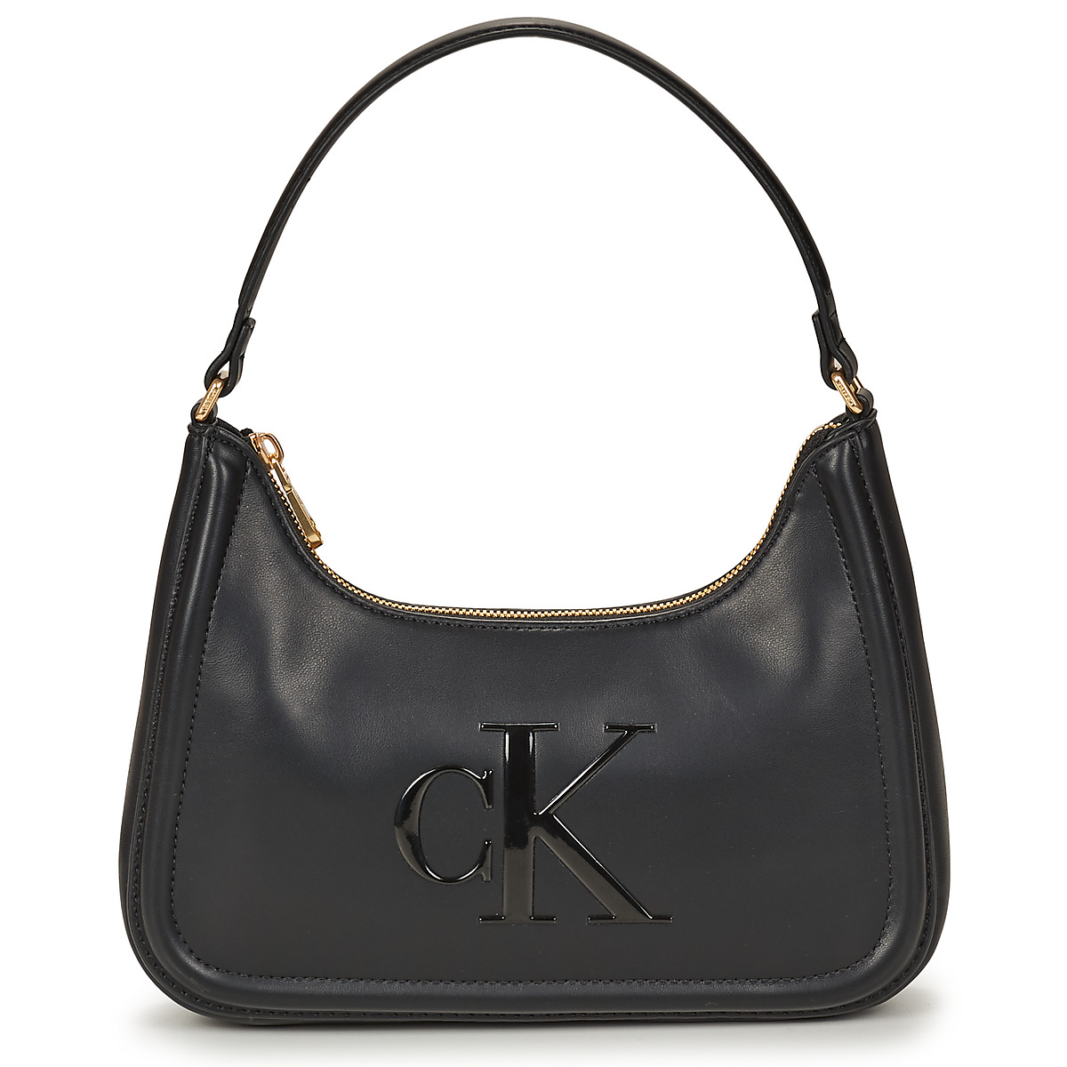 Calvin Klein Jeans - BOLD CK SMALL SHOULDER BAG - Black