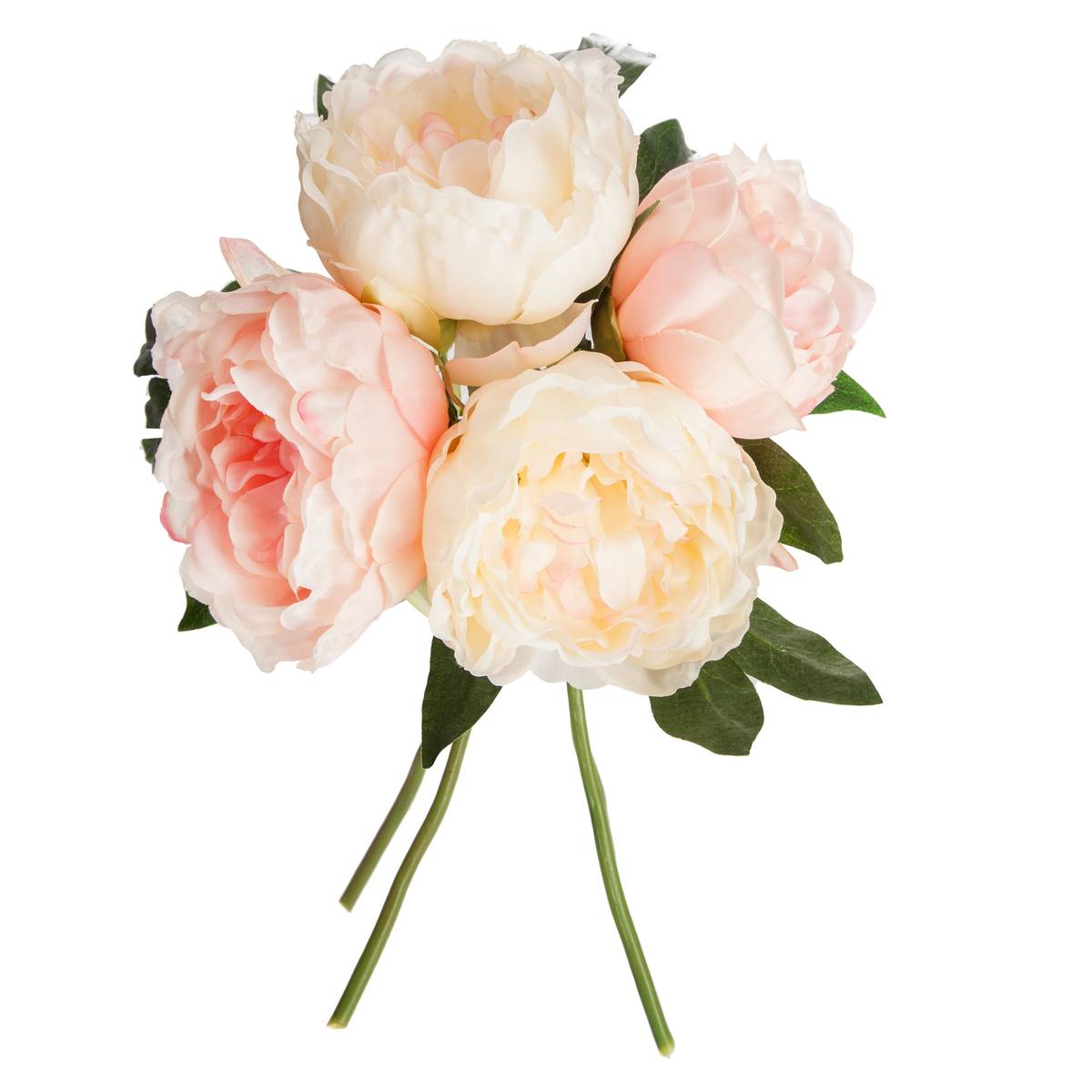 Bouquet 4 artificial peonies Pink, H.30 cm