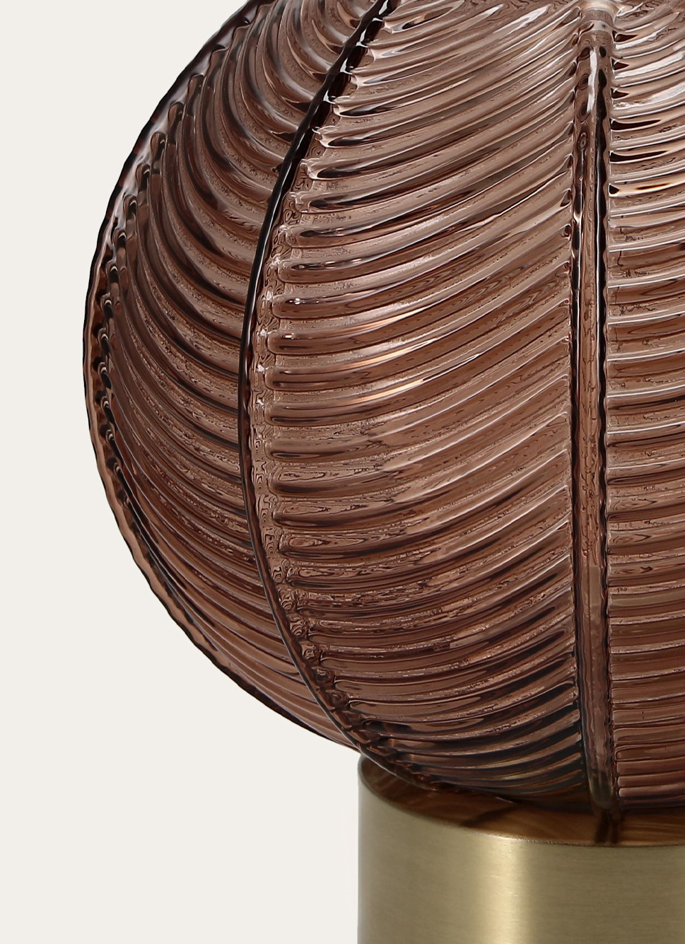 LAMPE SOCLE DORÉ EN VERRE DORE