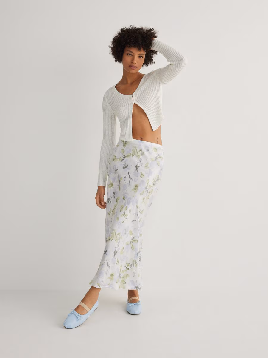 Viscose Midi Skirt