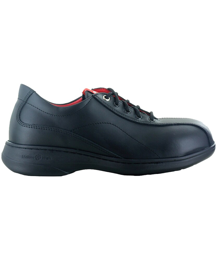 Mellowwalk Women's Daisy Steel Toe Slip Resistent Leather Lace Up Safety Shoes
