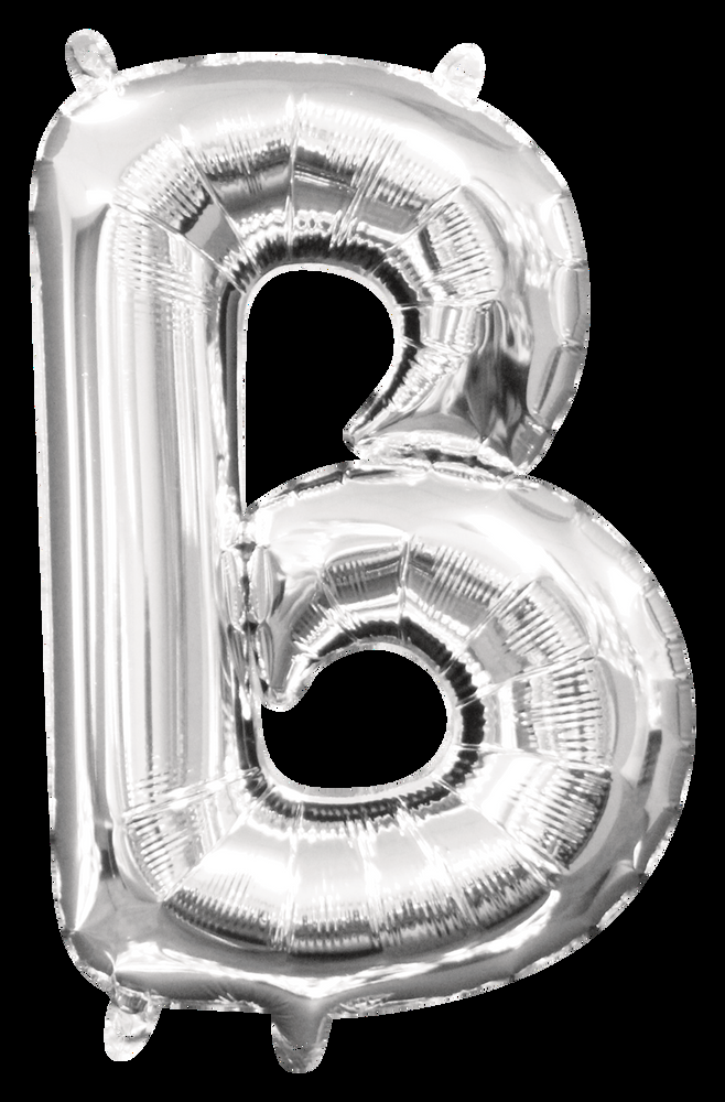A-Z Letters Satin Foil Balloon, Silver, 13-in, Air-Filled for Birthday/Graduation/Baby Shower/Wedding