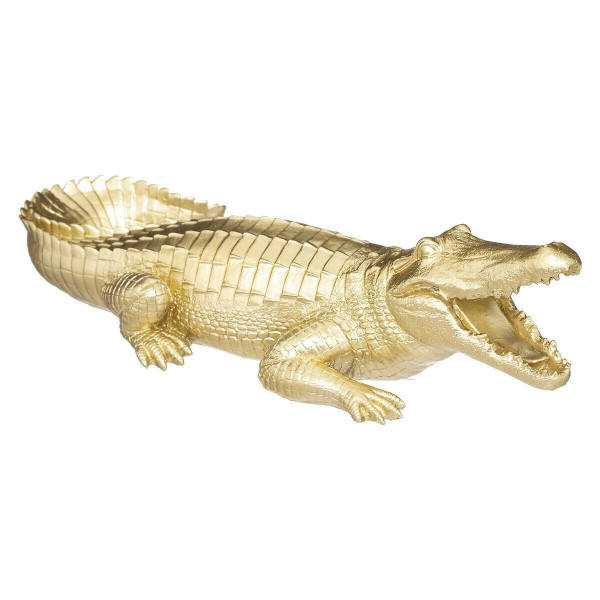 Dekoracja Victor Krokodyl złoty 39cm