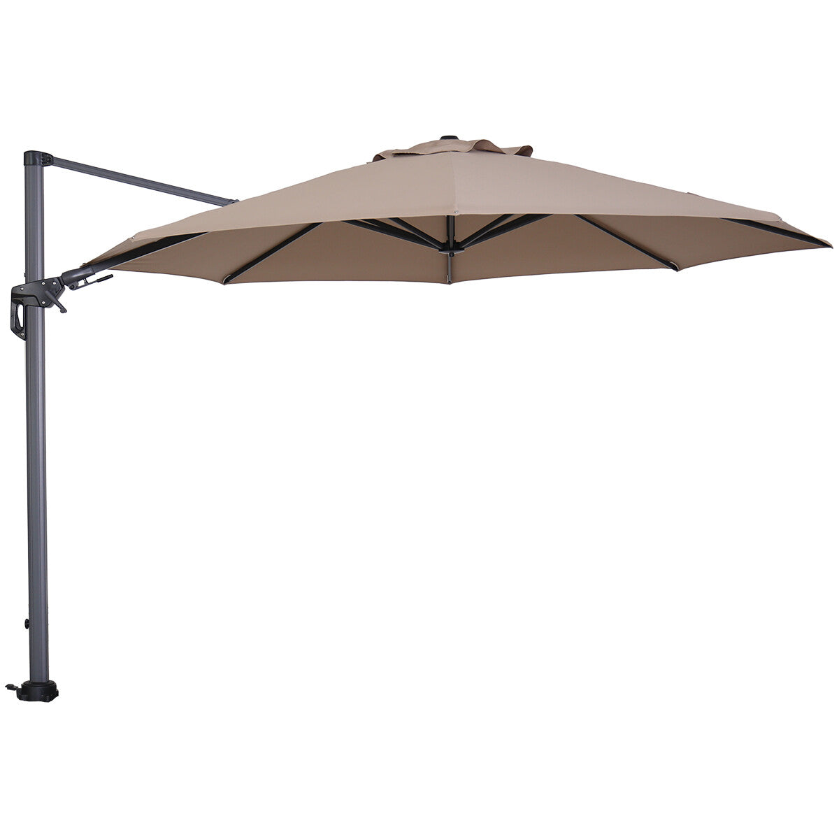 Garden Impressions zweefparasol Hawaii taupe doek - Ø350 cm