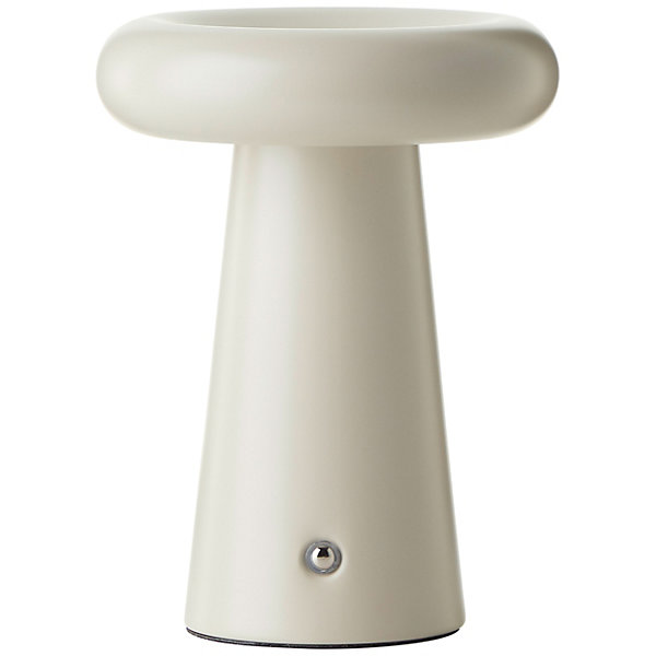 MUFFIN Lampe à poser extérieure LED 3W 400lm 3000K - beige - métal - dimmable - rechargeable câble USB