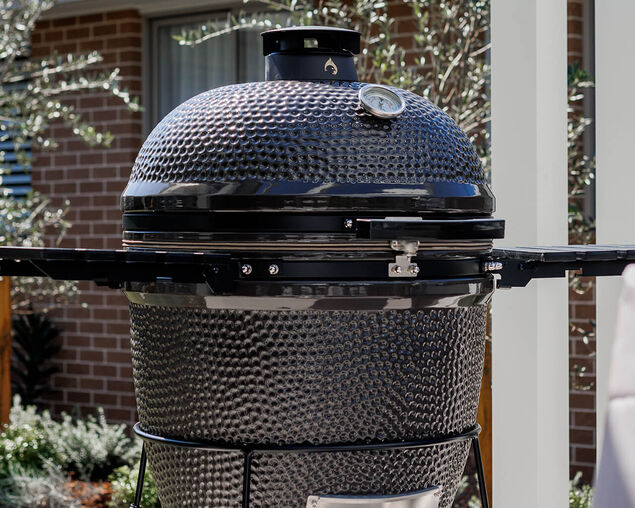 Firehawk Stringybark Kamado Ceramic Charcoal BBQ 68cm (27") - Grey